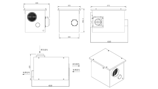 小型轉輪除濕機尺寸